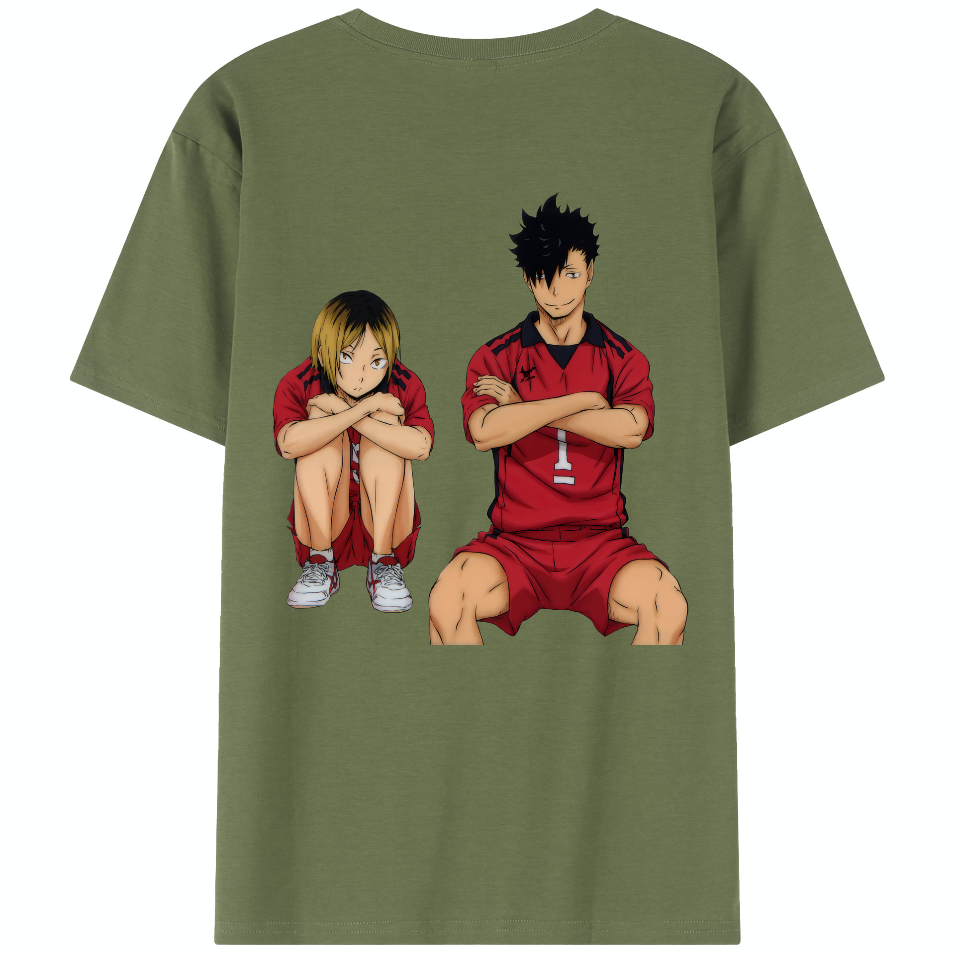 （画像用） ハイキュー!! Haikyu!! 綿100％半袖Tシャツ（背面プリント）